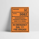 Custom Gate Signs,Environmentally Hazardous Substance Hazchem Sign